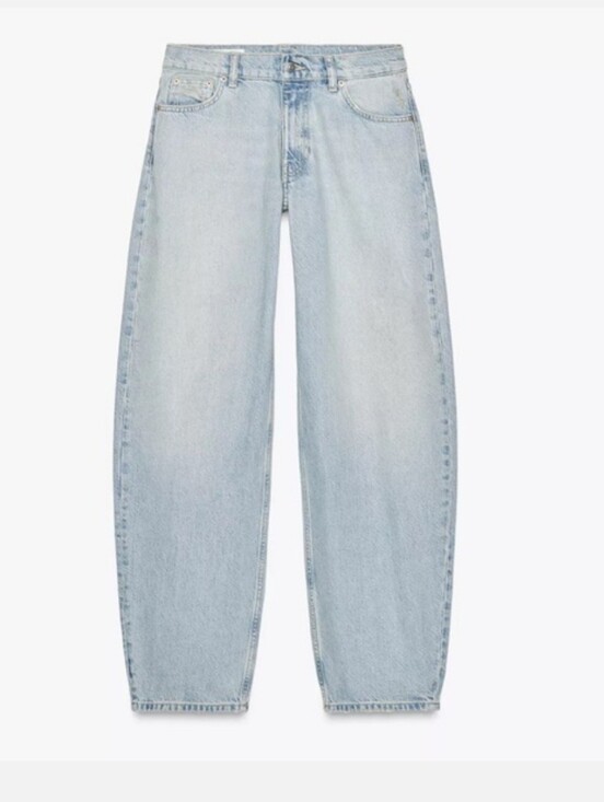 Zara Denim - NWT ZARA MINI BALLOON FLORAL Rhinestone Jeans-SIZE 0